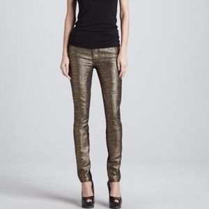 7 for all mankind Malhia Kent gold tweed jeans
